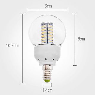 EUR € 9.10   E14 6W SMD 120x3528 480 3000 3500K 500lm lumière Blanc