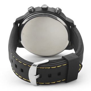 EUR € 6.89   silikone Analog Quartz herre armbåndsur V2 (sort