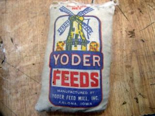 Yoder Feeds Kalona IA Mini Feed Sack Give Away