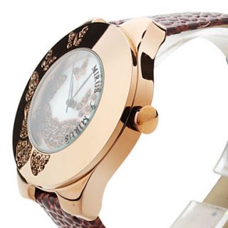 EUR € 13.33   PU Analog Quartz Armbåndsur med Sommerfugl Logo til