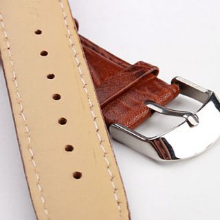 USD $ 2.99   Unisex Genuine Leather Watch Strap 20MM (Brown),