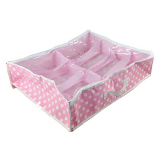 USD $ 8.29   8 Cell Non Woven With Cover Shoebox(Pink),