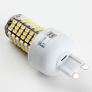 5W 120x3528 SMD 400LM 2800 3300K Warm White LED Corn Bulb (220 240V