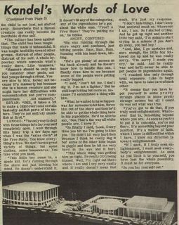 Lenore Kandel Original Newspaper Interview Article 1967
