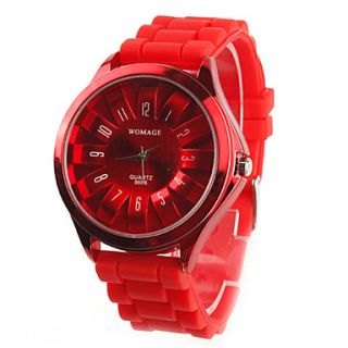 EUR € 5.51   Reloj Pulsera Quartz Crisantemo Metálico Unisex   Rojo