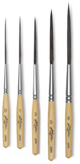 Complete Set of 5 Kafka Pinstriping Pinstripe Brushes