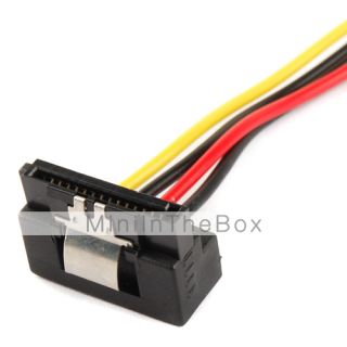 USD $ 1.19   4P IDE to 15P Serial ATA SATA 90°Power Adapter Cable