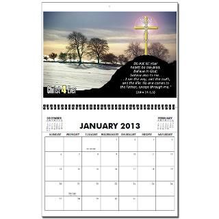 NEW 2013 (12) Month Graphic   2013 Wall Calendar by faiththings