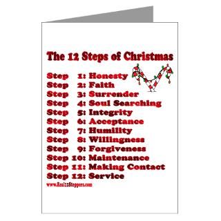 12 Steps Of Christmas Greeting Cards (Pk of