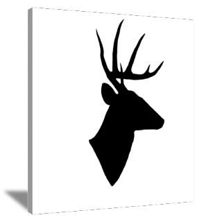 Wall Art  Canvas Art  Whitetail Deer Silhouette