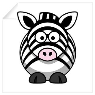 Wall Art  Wall Decals  Cartoon Zebra Wall Art Wall