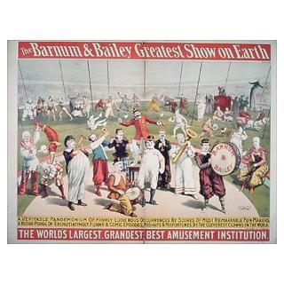 Poster advertising the Barnum and Bailey Greatest for $19.00