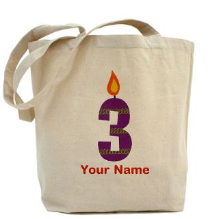 Year Old Gifts  3 Year Old Bags  Custom 3rd Birthday Candle