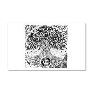 Circle Celtic Tree of Life 38.5 x 24.5 Wall Peel by artoffoxvox