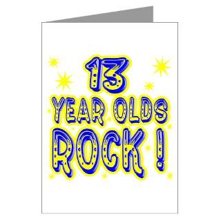13 Year Olds Rock  Greeting Card