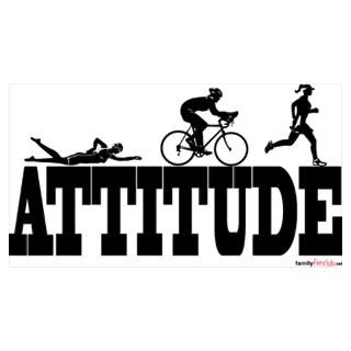 Wall Art  Posters  Attitude Triathlon Poster