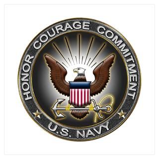 USN Eagle Honor Courage Commi Poster