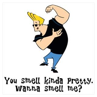 Wall Art  Posters  Funny Quote Johnny Bravo Wall