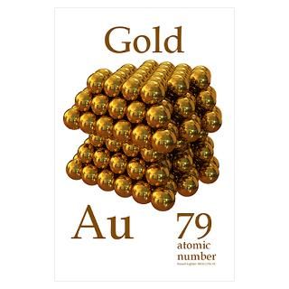 Wall Art  Posters  ELEMENT GOLD Poster