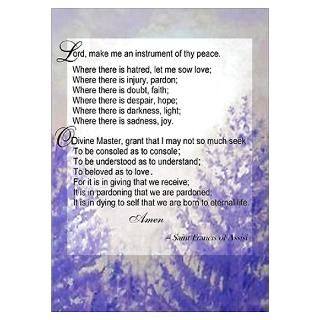 Wall Art  Posters  St. Francis Prayer Poster