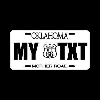 Car Accessories  Oklahoma   Route 66   Mother road license plate