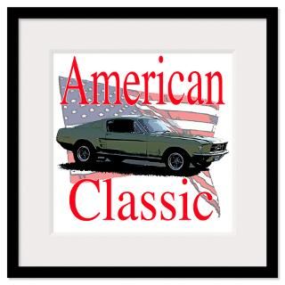 67 Mustang Fastback Wall Art