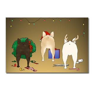 French Bulldog Christmas Postcards