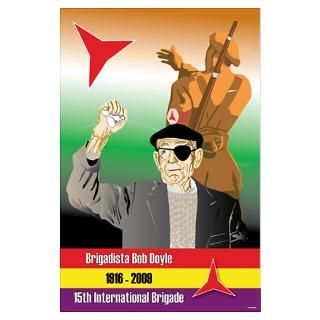 Large format poster of International Brigade volunteer Bob Doyle