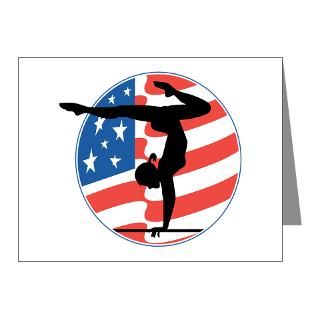 Gymnastics Sayings Thank You Note Cards