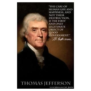 Wall Art  Posters  Jefferson on Life Poster