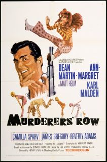 Murderers Row Original U s One Sheet Movie Poster