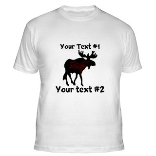 Custom Gifts  Custom T shirts  Customizeable Moose Shirt