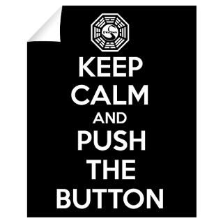 Keep Calm And Push The Button Dharma Wall Decal