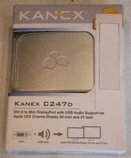 Kanex C247D DVD D Mini DisplayPort Apple 24 27 Display