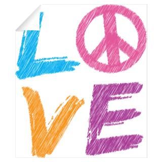 Wall Art  Wall Decals  Love Peace Sign Wall Decal