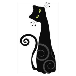 Wall Art  Posters  Whimsical Cat Poster