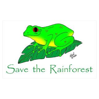 Wall Art  Posters  Save the Rainforest Poster