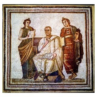 Wall Art  Posters  Roman mosaic Poster