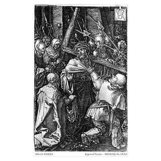 Christ Carrying the Cross Mini Poster Print from the Albrecht Durer