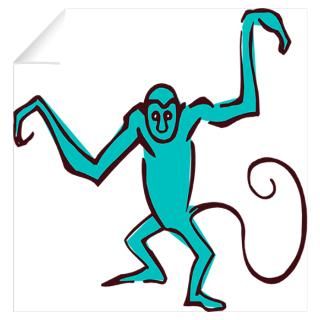 Wall Art  Wall Decals  Simple Monkey Wall Decal