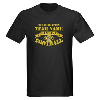 2011 Gifts  2011 T shirts  Fantasy Football Personalized Gold T