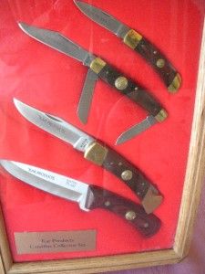 Kar Products Camillus Collector Set Boxed 4 New Knives