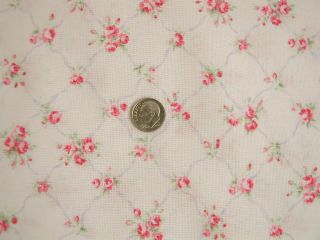 Antique French Pink Roses Kates Vintage Trellis Yd. Shabby Pink Chic