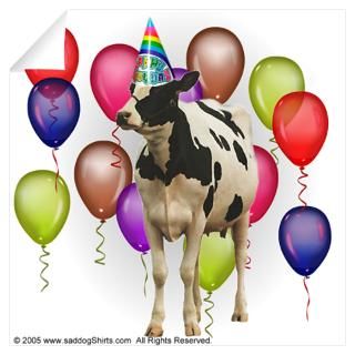 Wall Art  Wall Decals  Cow Dairy Farm theme birthday
