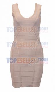 Katharine McPhee Beige Bodycon Bandage Dress XS s M L Celebrity