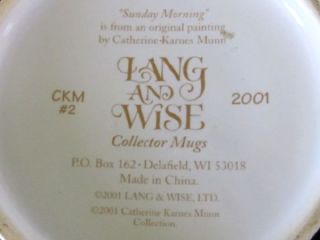 Sunday Morning Mug Catherine Karnes Munn Collection Excellent