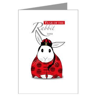 Greeting Cards  Rabbit 2011 Chinese Lunar New Year Cards (10/pk