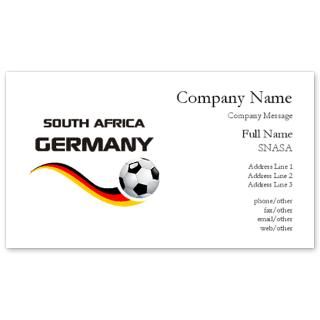 Soccer 2010 GERMANY SA Business Cards for $0.19