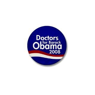 Doctors for Obama Mini Button  Barack Obama 2008 Campaign Retro