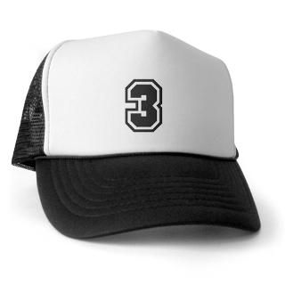 Gifts  3 Hats & Caps  Number 3 Trucker Hat
